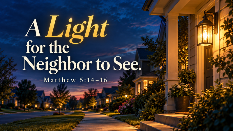 A Light for the Neighbor to See