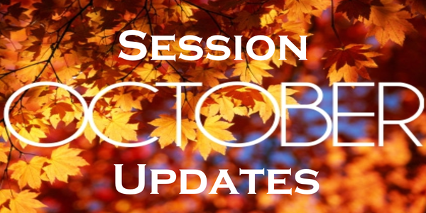From your Clerk of Session - October Updates