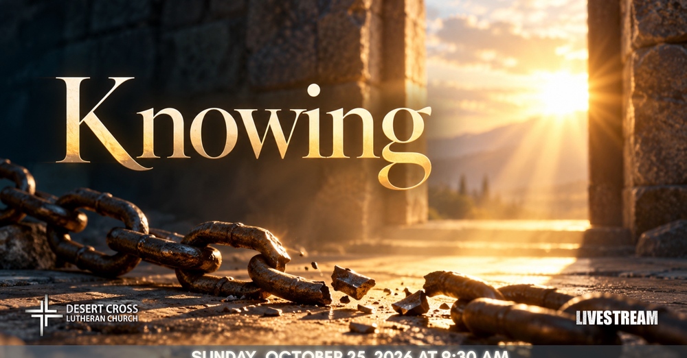 Desert Cross REFORMATION SUNDAY - October 25, 2026