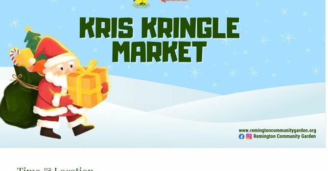 Saturday December 5, 2026 12pm-5pm - Kris Kringle Market image