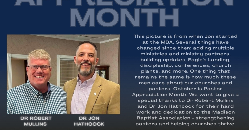 Pastor Appreciation Month