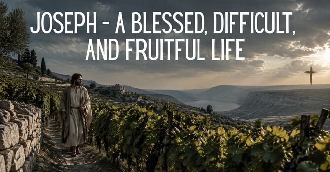 Joseph - a blessed, difficult,  and fruitful life pt 1 | 10/18/26