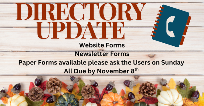Church Directory Update Form