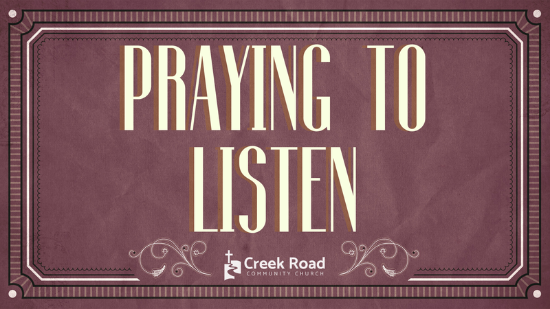 Praying to Listen