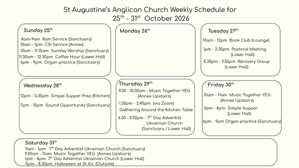 Church Calendar
