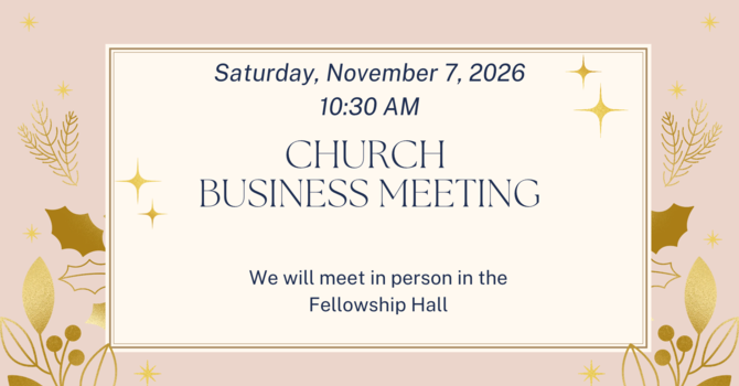 Church Business Meeting