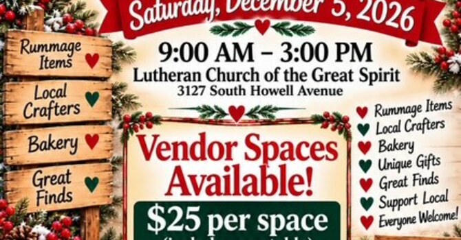 Great Spirit Rummage & Craft Fair