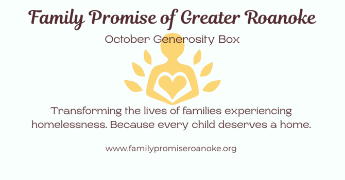 October Generosity Box image