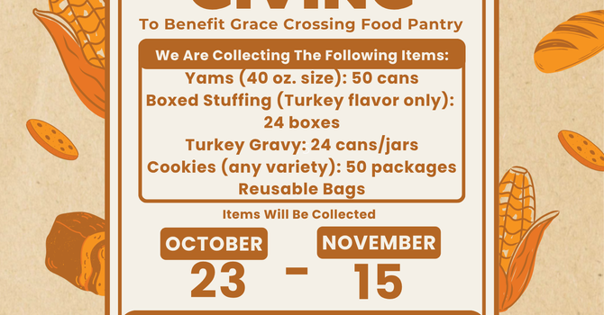 Thanksgiving Food Collection for Grace Crossing
