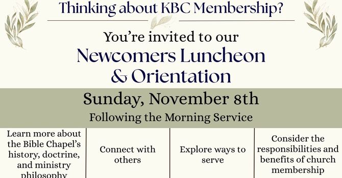 Newcomer's Lunch and Orientation