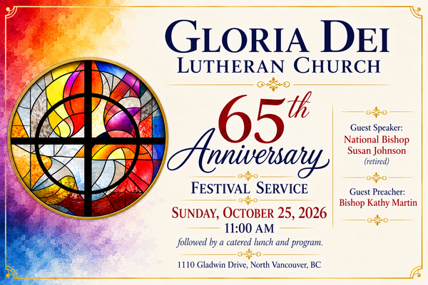  Celebrating 65 Years of Gloria Dei! 