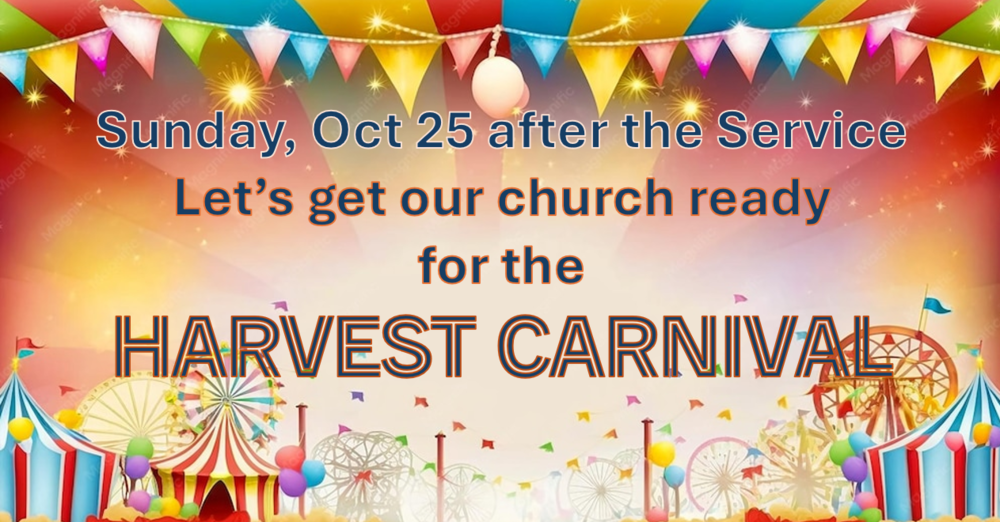 Harvest Carnival setup