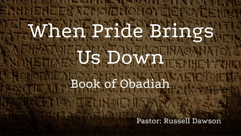 When Pride Brings Us Down