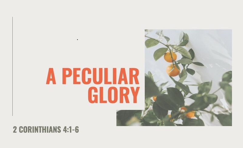 A Peculiar Glory, Part 1