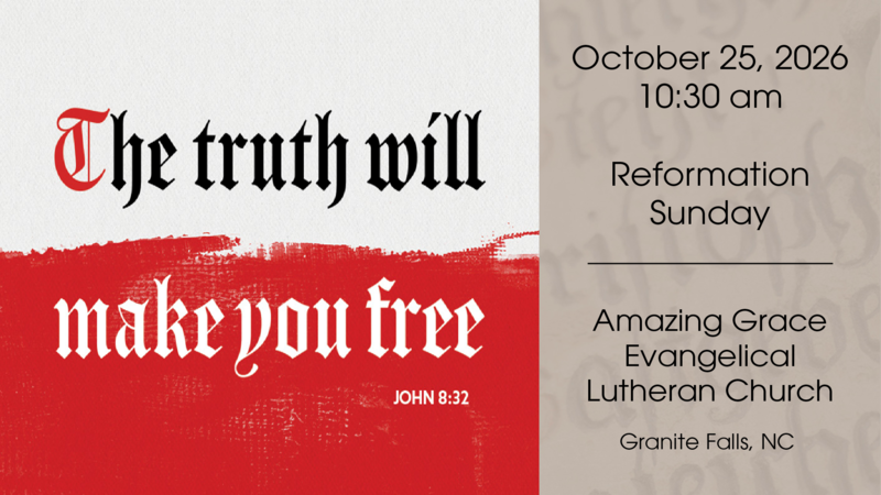 Reformation Sunday