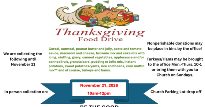 Thanksgiving Food Drive 2026