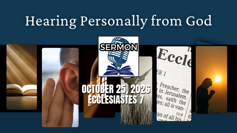  Hearing Personally from God