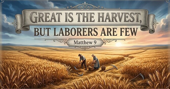 Great is the Harvest, But Laborers Are Few