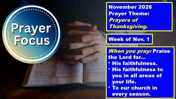 Prayer Focus