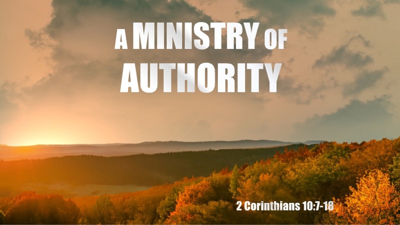A Ministry of Authority