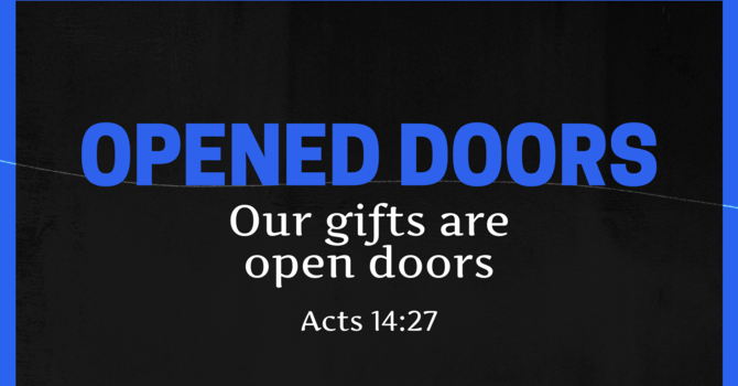 Opened doors