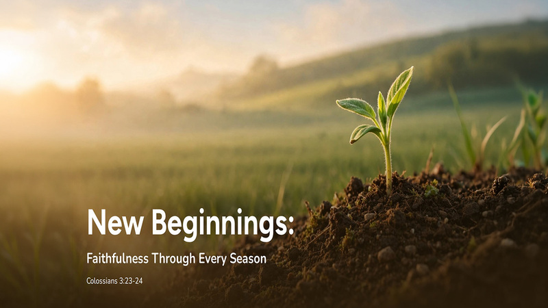 New Beginnings: Faithfulness Through Every Season
