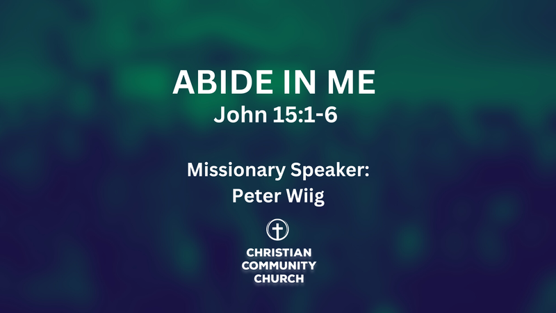 Missionary Visit - Abide in Me