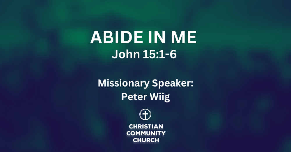 Missionary Visit - Abide in Me