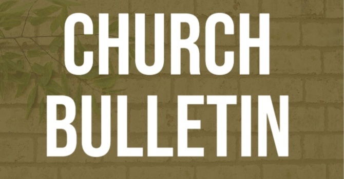 Bulletin - November 1, 2026