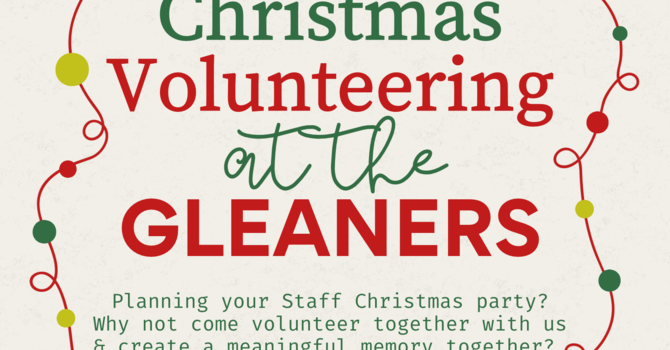 Book Your Staff Christmas Party at the Gleaners