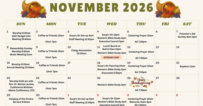 November Calendar