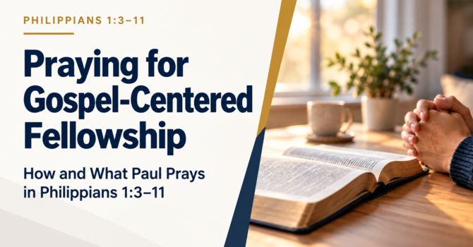 Praying for Gospel-centered Fellowship
