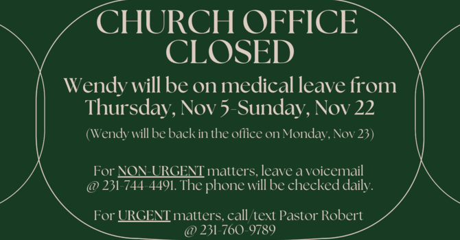 Church Office Closed