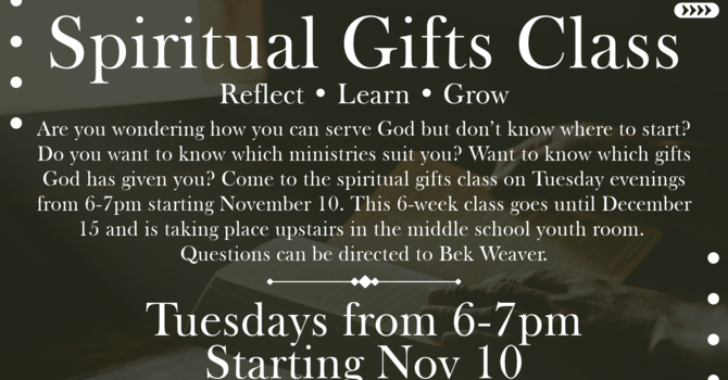 Spiritual Gifts Class