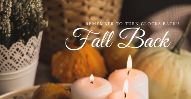 Turn clocks back one hour