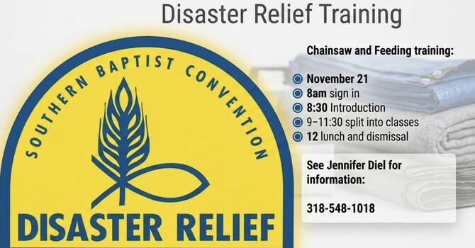 Disaster Relief Training