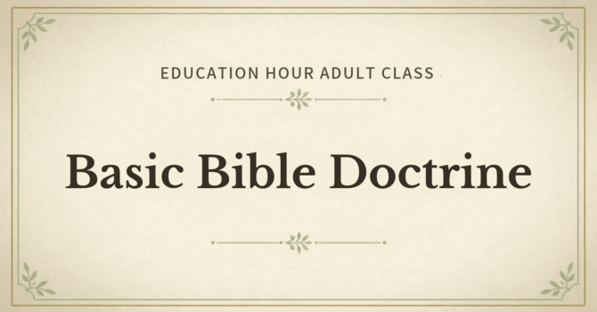 Basic Bible Doctrine - The Holy Spirit Cont.