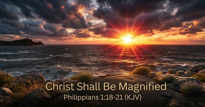 Christ Shall Be Magnified