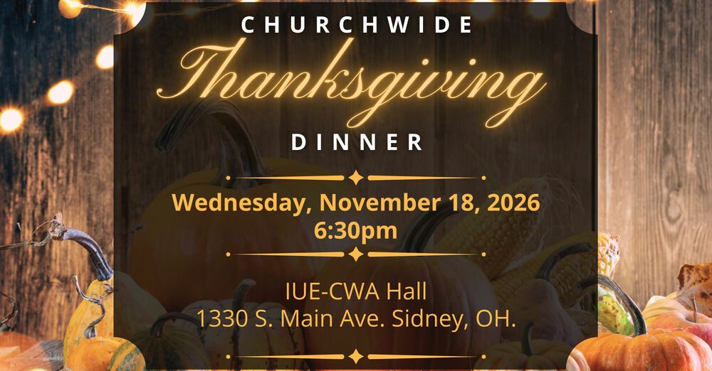 Churchwide Thanksgiving Dinner