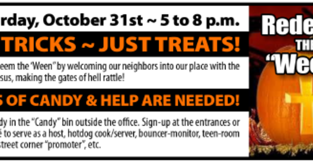 No Tricks. JUST TREATS!