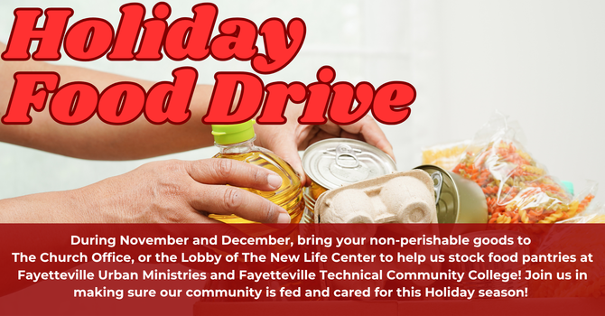 Holiday Food Drive- Donate Today! 