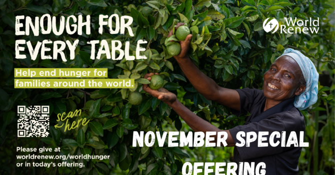 November Special Offering Weeks 1&2