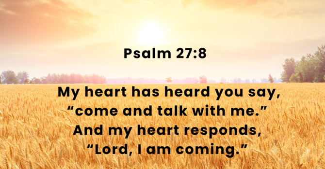 Psalm 27:8  image