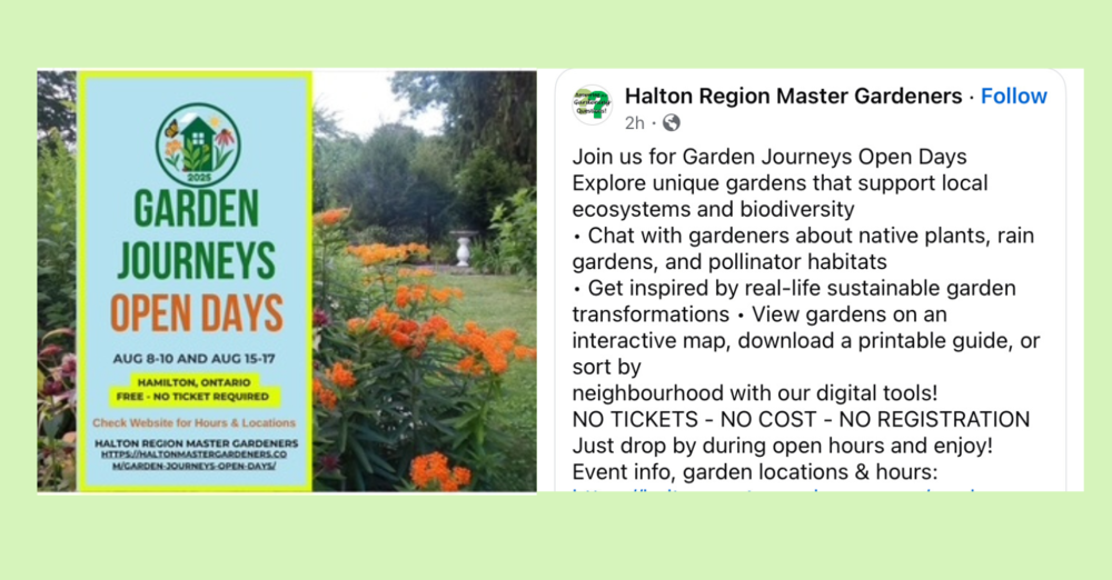 Hamilton's Garden Journeys Open Days