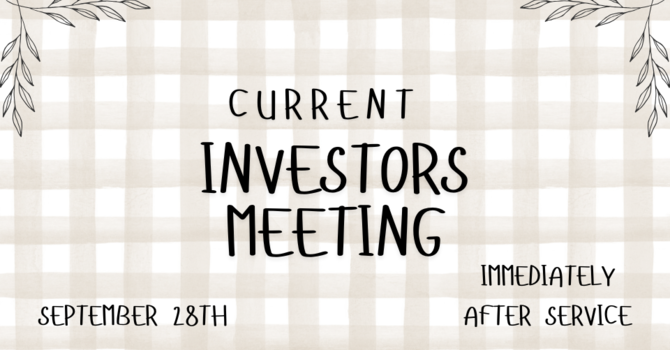Investors Meeting