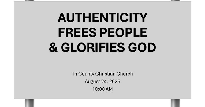 Authenticity Frees People & Glorifies God