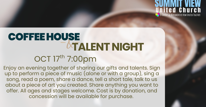 Coffee House Talent Night