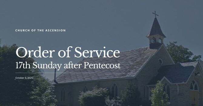 Order of Service: Sunday, October 5