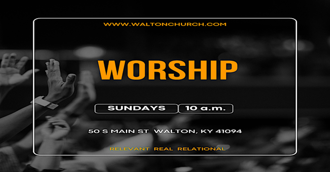 SUNDAY WORSHIP @ 10 A.M.
