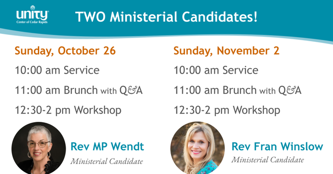 UCR has TWO Ministerial Candidates image